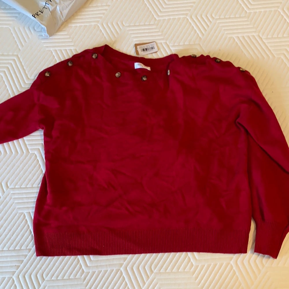 NWT Vestique red sweater!